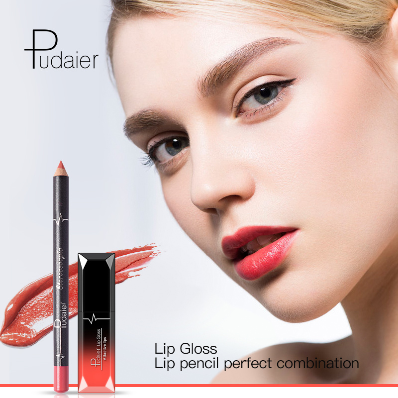 Custom Makeup Custom Matte Private Label Lipliner And Lipstick Set