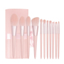 Hot Selling Professional New Arrival 11Pcs Natural Unique Vegan private label face brushes