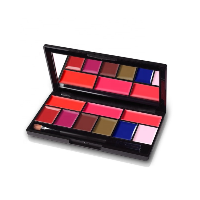 Wholesale Custom High Pigment Private Label Makeup 9 Colors Lip Cream Matte Lipstick Palette
