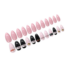 Wholesale False Nails 24 Pcs Long Stiletto Shape Cosmetics Press on Artificial Fingernails
