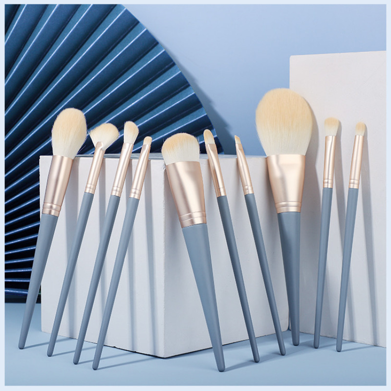 Cosmetic Private Label Professional Custom Luxury Gold Makeup Brushes Set