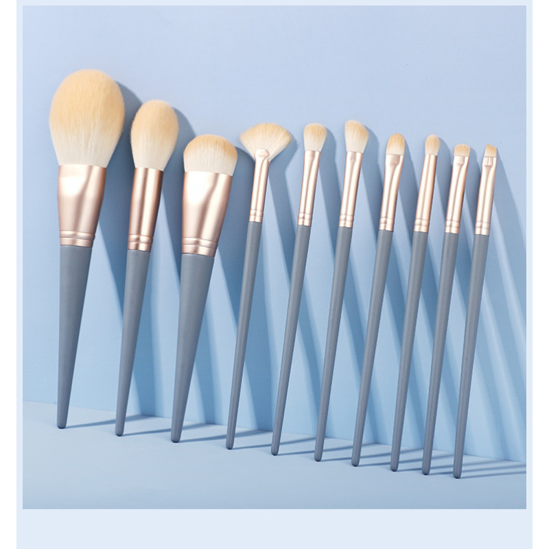 Cosmetic Private Label Professional Custom Luxury Gold Makeup Brushes Set