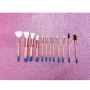Custom Pink Wooden Handle Unique Makeup Brushes