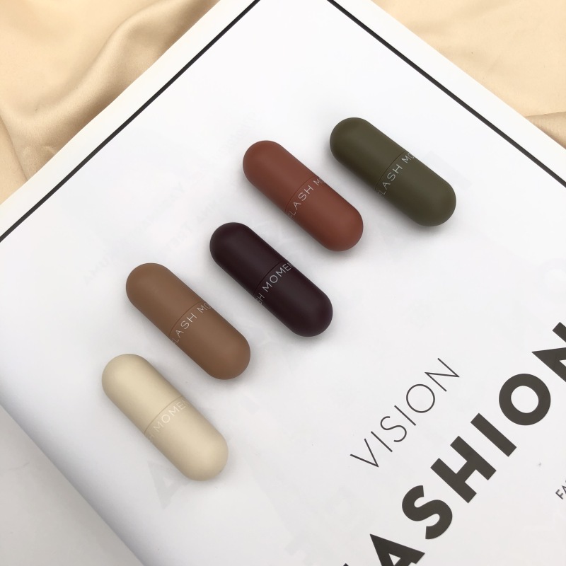 Low Moq 5 Colors Waterproof Matte Mini Capsule Lipstick Set