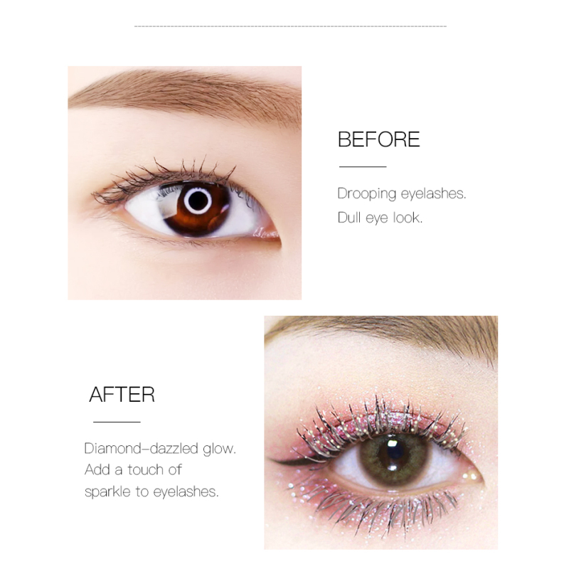Wholesale 3D Mascara Diamond Glitter Private Label Waterproof Mascara