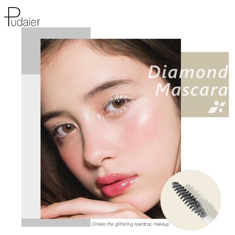 Wholesale 3D Mascara Diamond Glitter Private Label Waterproof Mascara