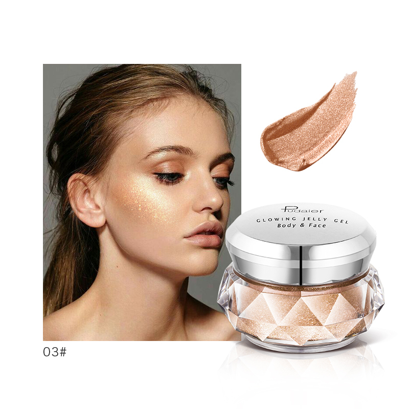 Face Body Beauty Makeup Organic Highlighter Powder Shimmer GlitterJelly Gel Mermaid Eyeshadow