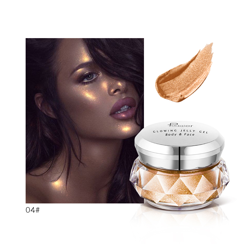 Face Body Beauty Makeup Organic Highlighter Powder Shimmer GlitterJelly Gel Mermaid Eyeshadow