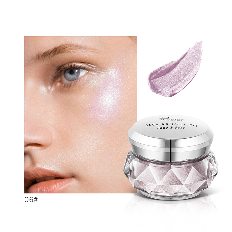Face Body Beauty Makeup Organic Highlighter Powder Shimmer GlitterJelly Gel Mermaid Eyeshadow