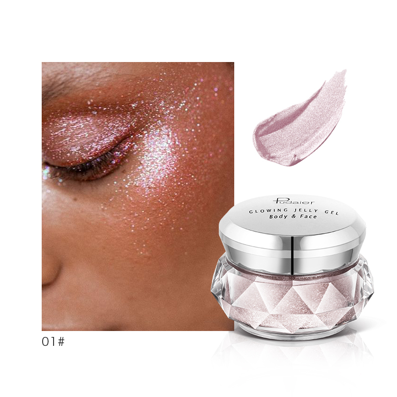 Face Body Beauty Makeup Organic Highlighter Powder Shimmer GlitterJelly Gel Mermaid Eyeshadow
