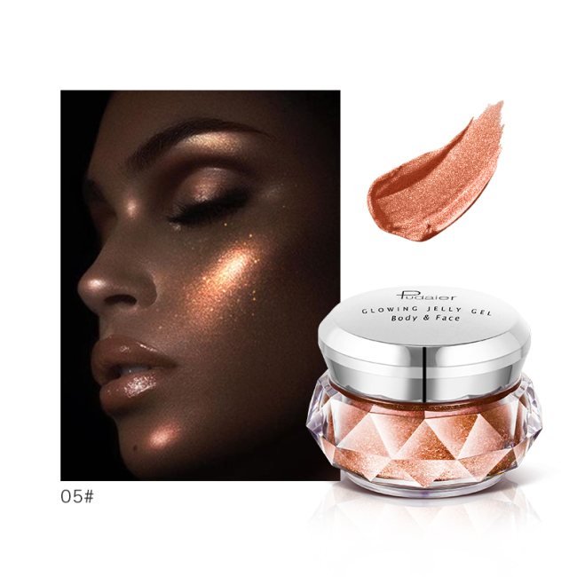 Face Body Beauty Makeup Organic Highlighter Powder Shimmer GlitterJelly Gel Mermaid Eyeshadow