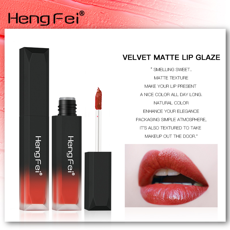 Custom 6 Colors Velvet Matte Waterproof Wholesale Lip Gloss