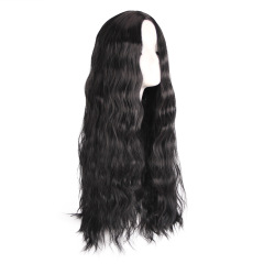 Wholesale Deep Wave Lace Frontal Curly synthetic hair wigs for black women