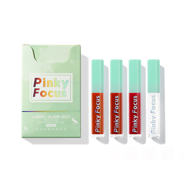 Four-Color Silk Soft Cigarette Matte Lipstick Makeup Long Lasting Lipstick Set
