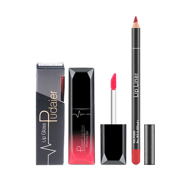 Wholesale Matte Makeup Private Label lip liner and lipstick set