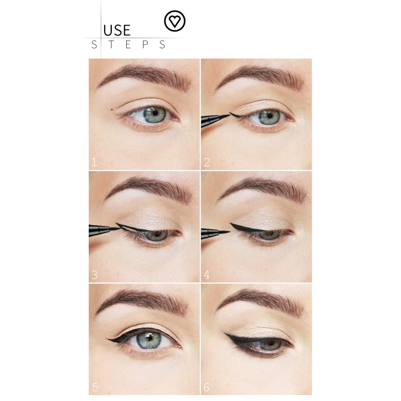 Smooth Cool Black Custom Long Lasting Waterproof Eyeliner Pencil