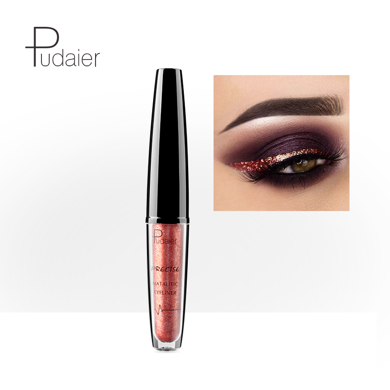 Custom Private Label Glitter eyeliner Long lasting liquid coloured eyeliner