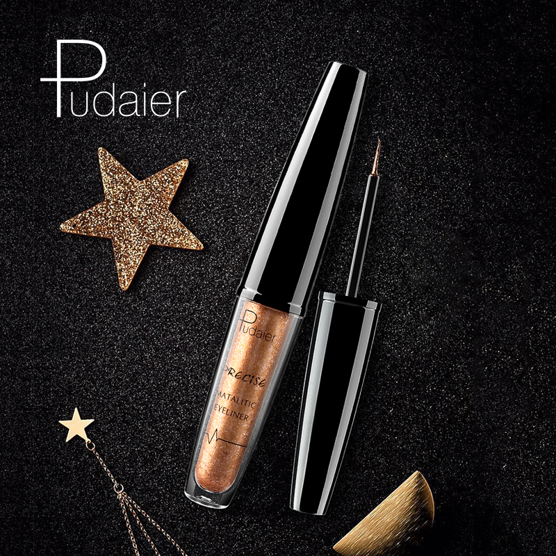 Custom Private Label Glitter eyeliner Long lasting liquid coloured eyeliner