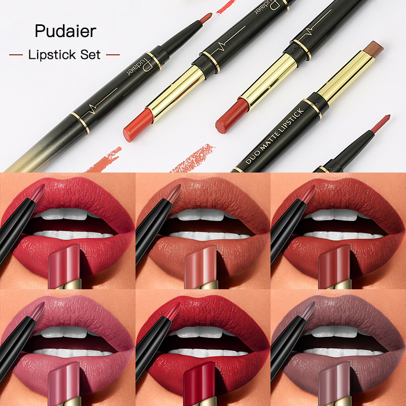 wholesale make up vegan matte lipstick, waterproof lip liner pencil