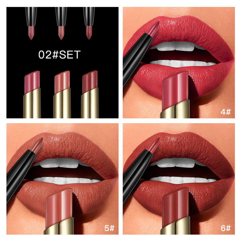 wholesale make up vegan matte lipstick, waterproof lip liner pencil