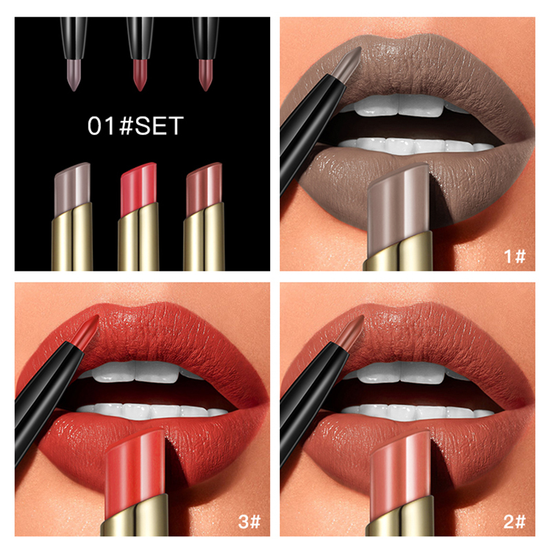 wholesale make up vegan matte lipstick, waterproof lip liner pencil