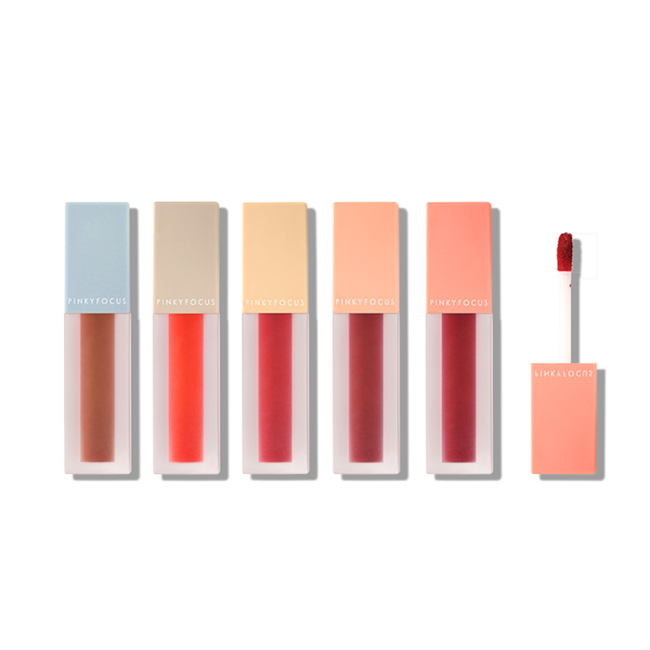 Custom 6 pcs Clear Shiny liquid lipstick sets  Waterproof Matte Lip Glaze Lip Gloss Set