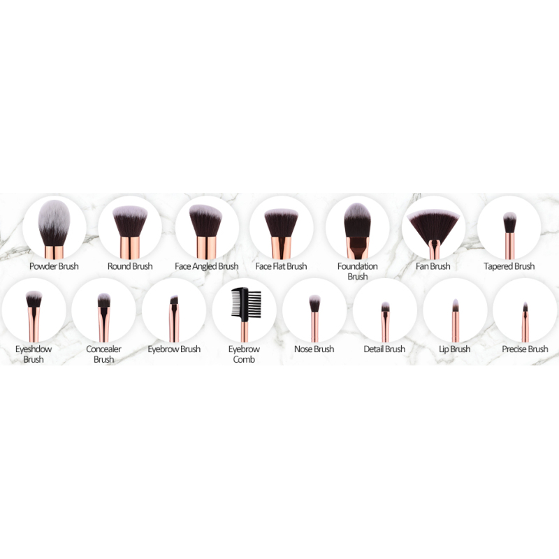 Cheap 12pcs Custom Private Label Makeup Brushes pink makeup brush set