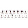 Cheap 12pcs Custom Private Label Makeup Brushes pink makeup brush set