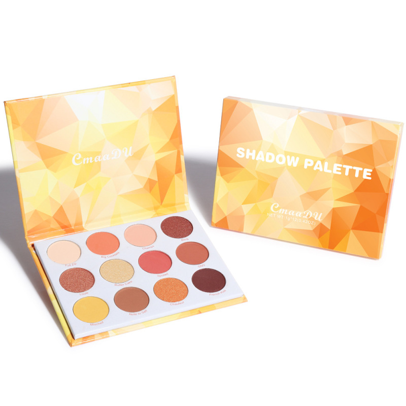 long lasting waterproof 12 Colors bulk vegan Eyeshadow  Make up Eye Shadow Pallet Customize
