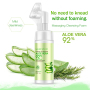 soft OEM Organic Foaming Face Wash with Built-In  Gentle Makeup Remove Facial Cleanser Mousse Foam Aloe Vera Face Wash