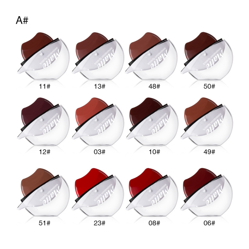 46 colors Wholesale Custom Long Lasting Matte waterproof nude Vegan Lips Shape Lipstick