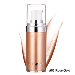4 Colors Private Label Vegan Golden Face Body Shimmer Oil Bronzer Private Label Makeup Highlighter