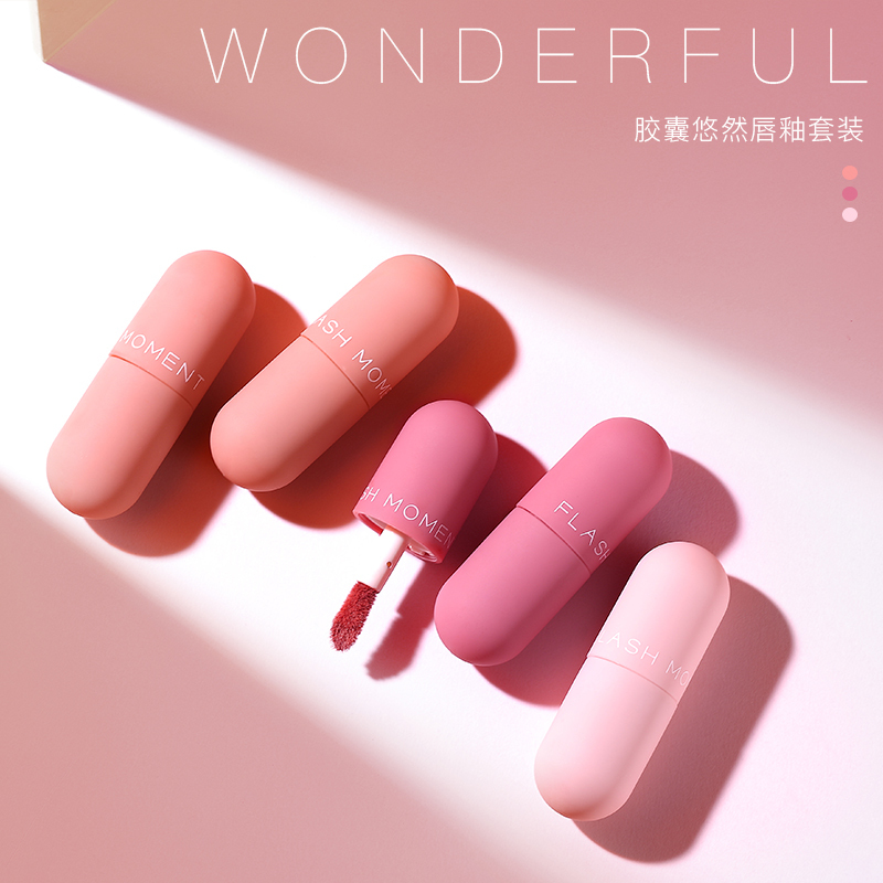 Long-Lasting Moisturizing Cute Mini Capsule Lipstick Liquid Cosmetics Matte Mini Lipstick Set