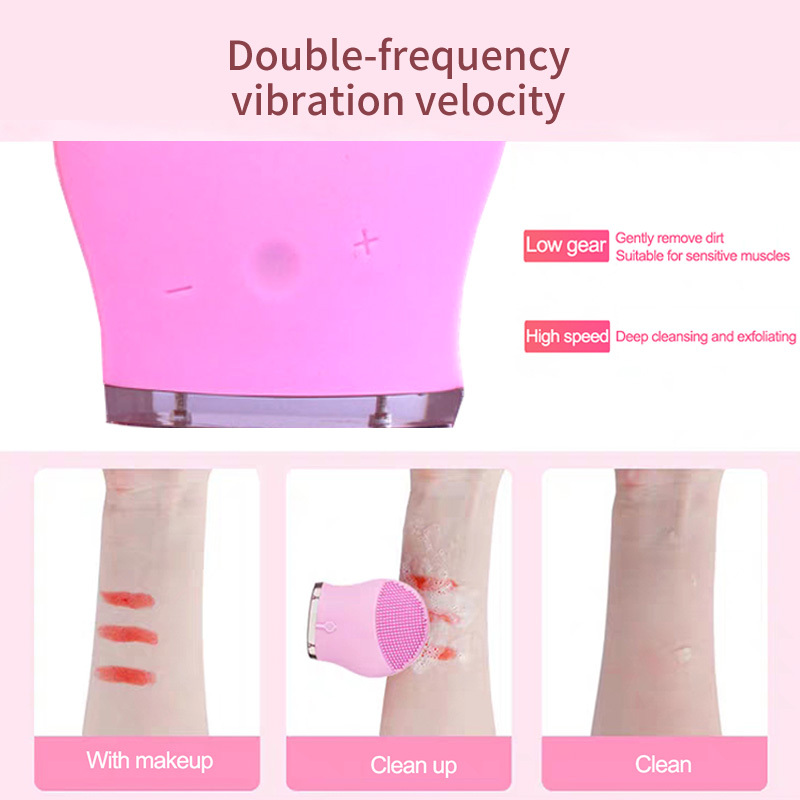 Wholesale Clean Pores And Smooth Skin Silicone Facial Cleansing Brush