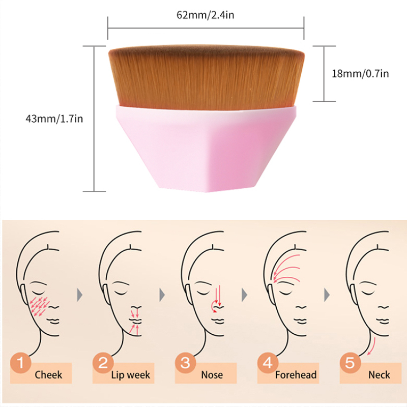 Liquid Foundation Single Private Label Custom Single Makeup Brushes
