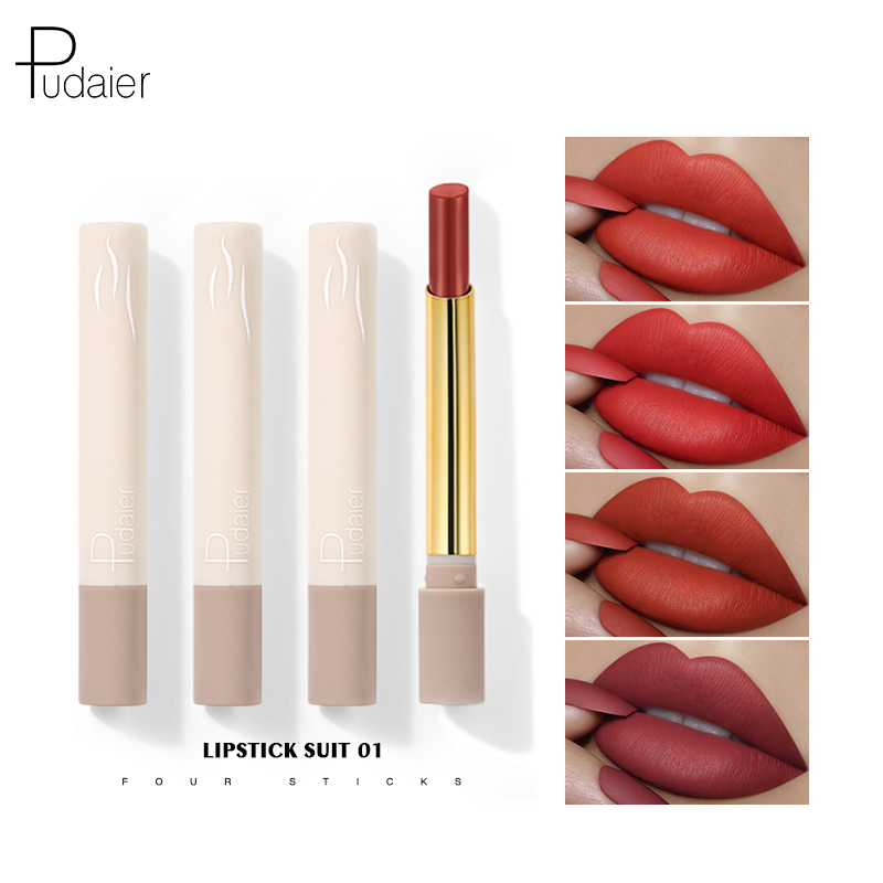 Portable Moisture Does Not Dry Out Custom Women Waterproof Lipstick Set