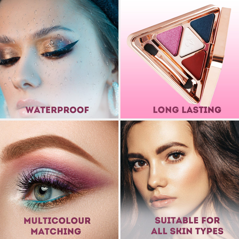 Custom Logo Waterproof Cosmetics Beauty Makeup Shining Eye Shadow
