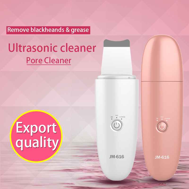 Lady Use Facial Skin Cleaner Peeling Ultrasonic Skin Scrubber Spatula