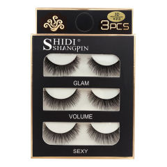 Manufacturer Wholesale 3 Pairs Natural 5D Wholesale False Eyelashes