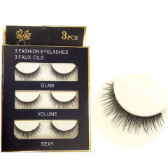 Manufacturer Wholesale 3 Pairs Natural 5D Wholesale False Eyelashes