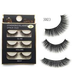 Manufacturer Wholesale 3 Pairs Natural 5D Wholesale False Eyelashes