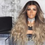 24 inch brown synthetic hair wig wholesale water wave wig for black women