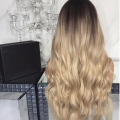 24 inch brown synthetic hair wig wholesale water wave wig for black women