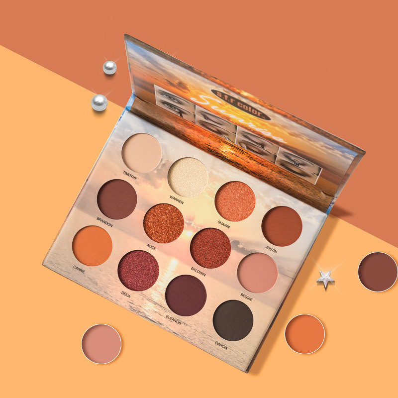custom 12 Color Waterproof Vegan Eyeshadow MakeUp Eye Shadow Palette