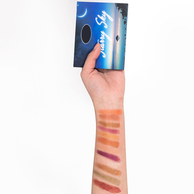 custom 12 Color Waterproof Vegan Eyeshadow MakeUp Eye Shadow Palette