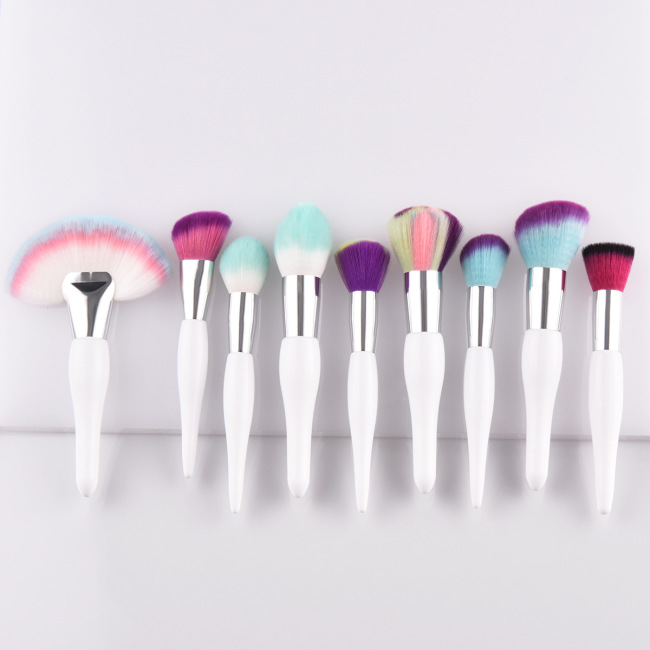 High Quality 22 Pcs Custom Luxury makeup set Vegan White makeup brush set