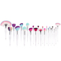 High Quality 22 Pcs Custom Luxury makeup set Vegan White makeup brush set
