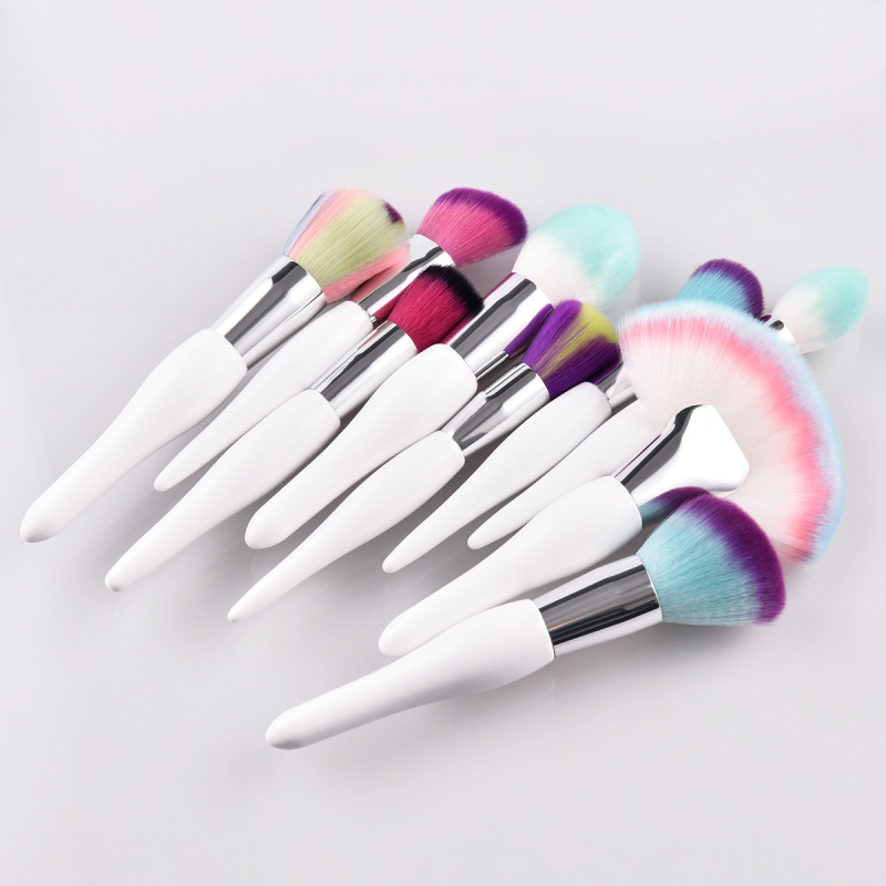 High Quality 22 Pcs Custom Luxury makeup set Vegan White makeup brush set