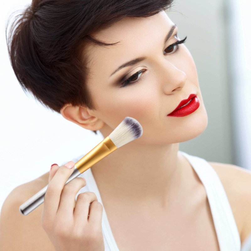 Private Label Custom Makeup Brushes For Foundation Blending Blush