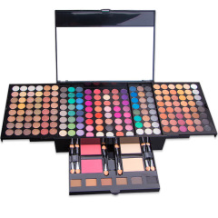 Private Label Long Lasting Waterproof 180 Full Colors Women Cosmetic Case Matte Glitter Makeup Eyeshadow Palette